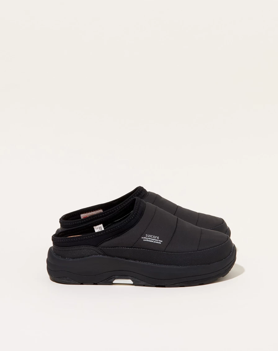 Suicoke Pepper-Mod-Lo Mule Black Slip-On Sandals