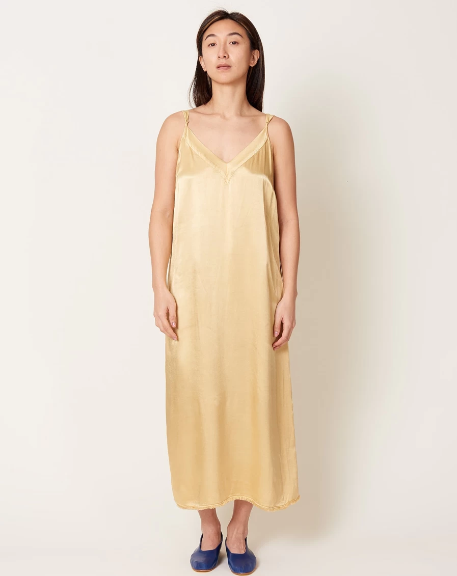 Raquel Allegra Mino Butter Slip Dress - Elegant Women's Fashion