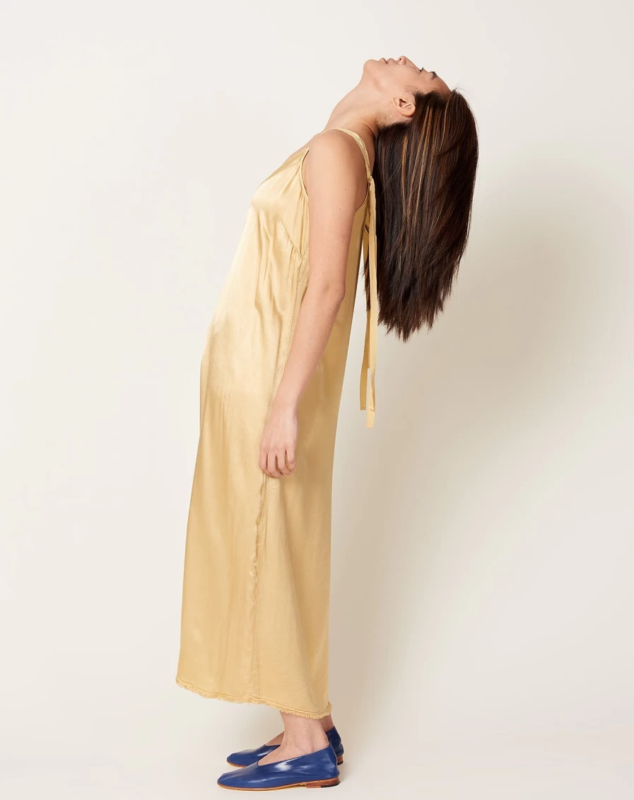 Raquel Allegra Mino Butter Slip Dress - Elegant Women's Fashion