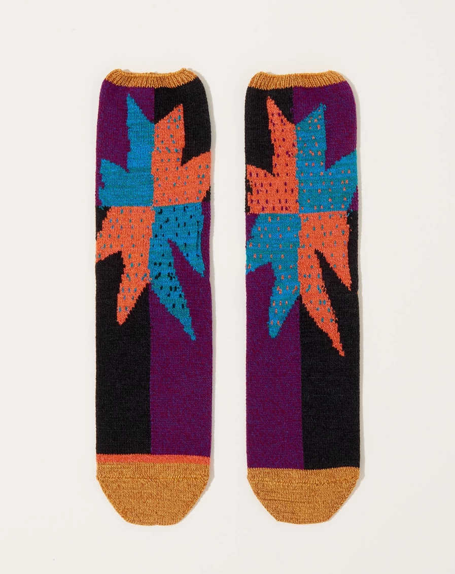 Kapital Yellow Gabetega Socks - 96 Yarns Comfortable Footwear for Men and Women