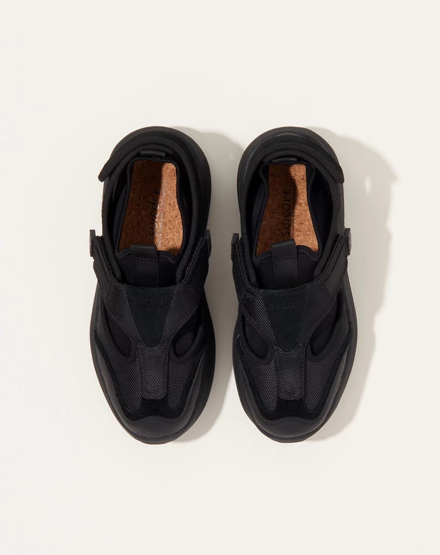 Suicoke Tred Black Sneakers for Men & Women - Lightweight Comfortable Walking Shoes