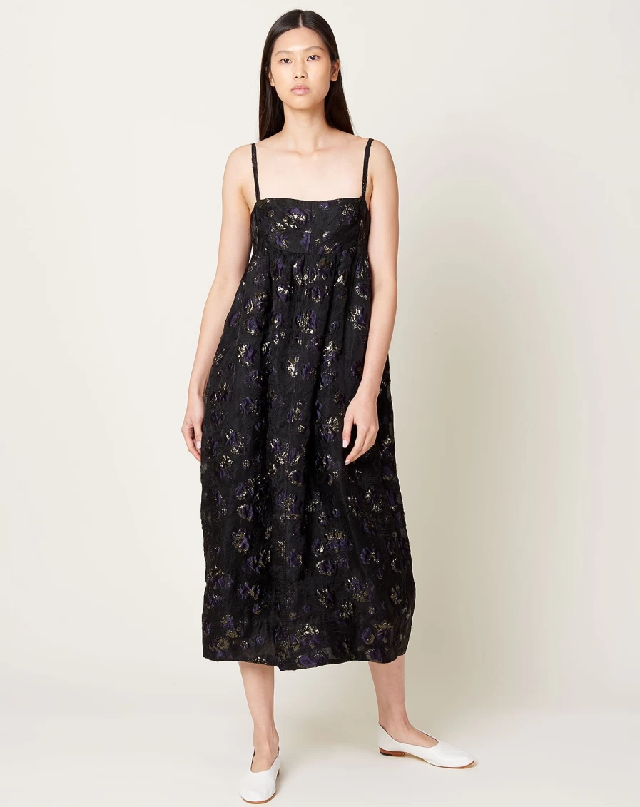 Rachel Comey Manina Navy Blue Floral Dress - Begonia Print Women's Fashion