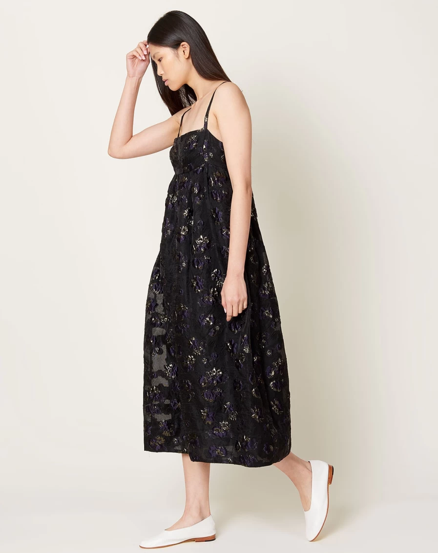 Rachel Comey Manina Navy Blue Floral Dress - Begonia Print Women's Fashion
