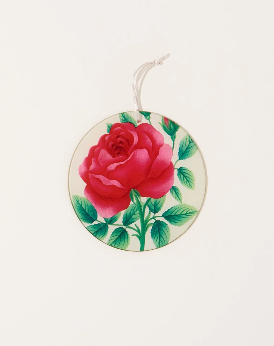 John Derian Dr. Arnal Rose Ornament - Vintage-Inspired Decorative Home Accent