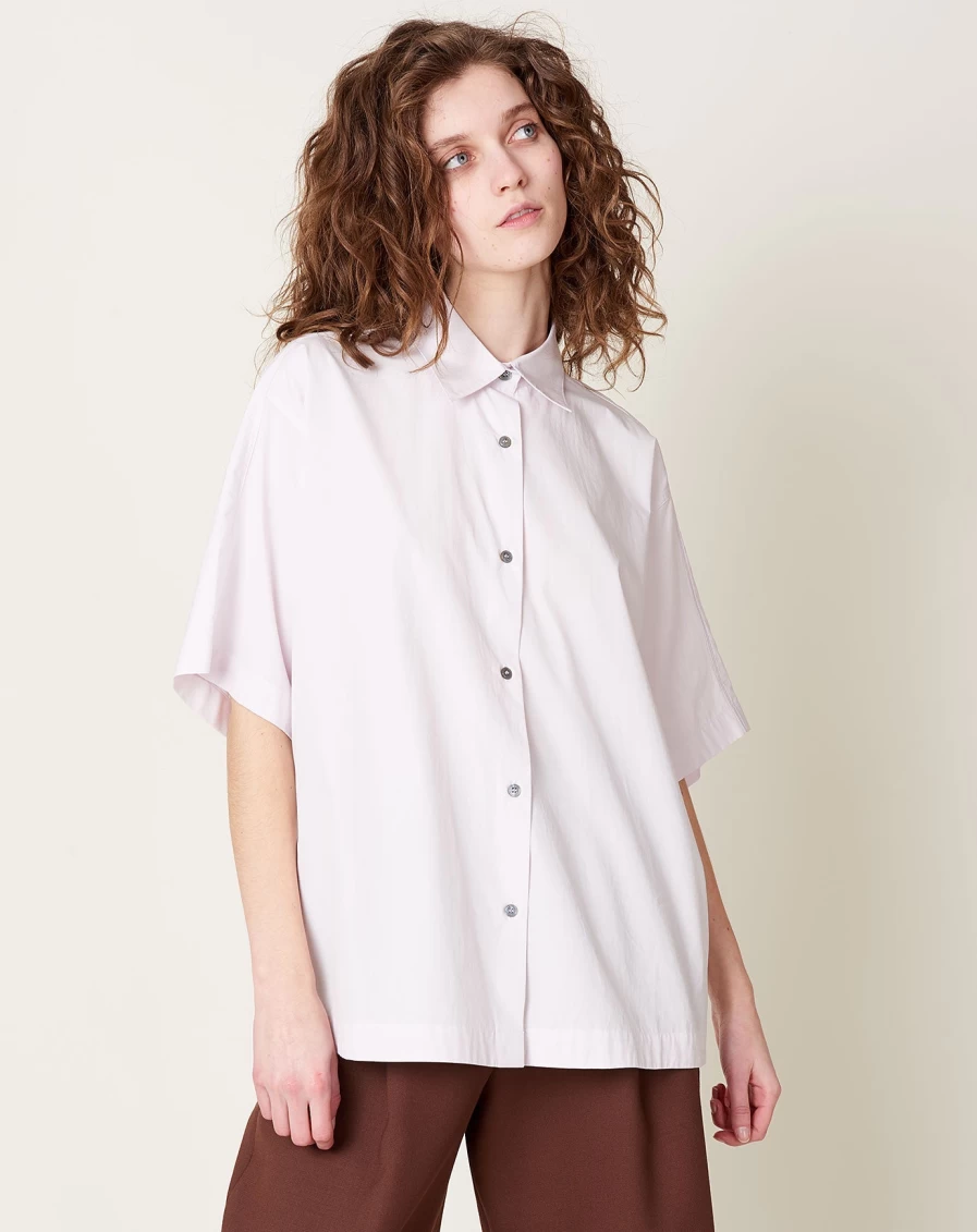 Studio Nicholson Sira Shirt in Orchid - Women's Premium Cotton Shirt
