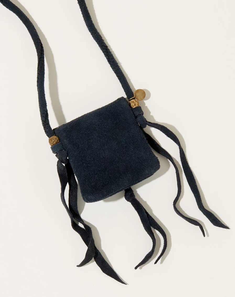 Kapital Black Deer Leather Pueblo Rain Charm Handmade Accessory