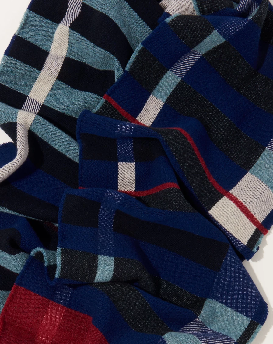 Wallace Sewell Stolzl Indigo Scarf - Premium Wool Wrap for Women & Men
