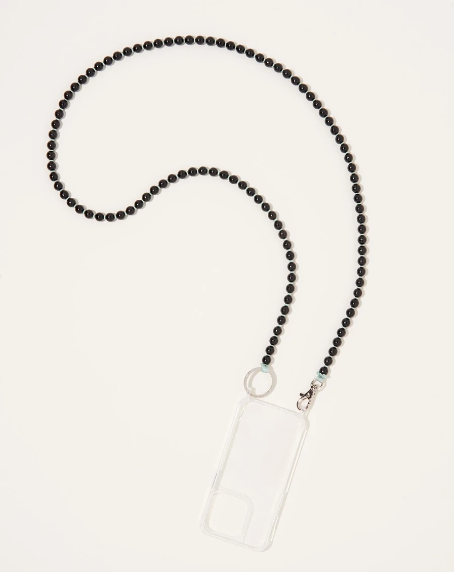 Ina Seifart Black iPhone Necklace – Stylish Handykette for Smartphones