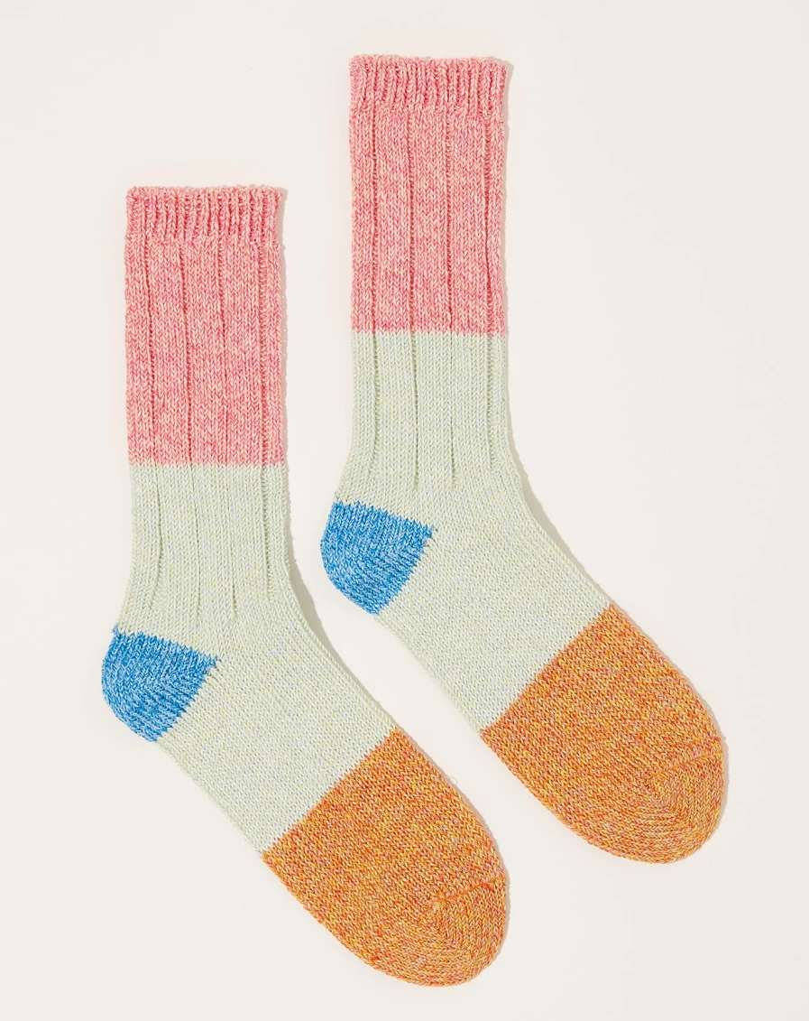 Kapital Pink Linen Grandrelle Socks - 56 Yarns Comfort & Style