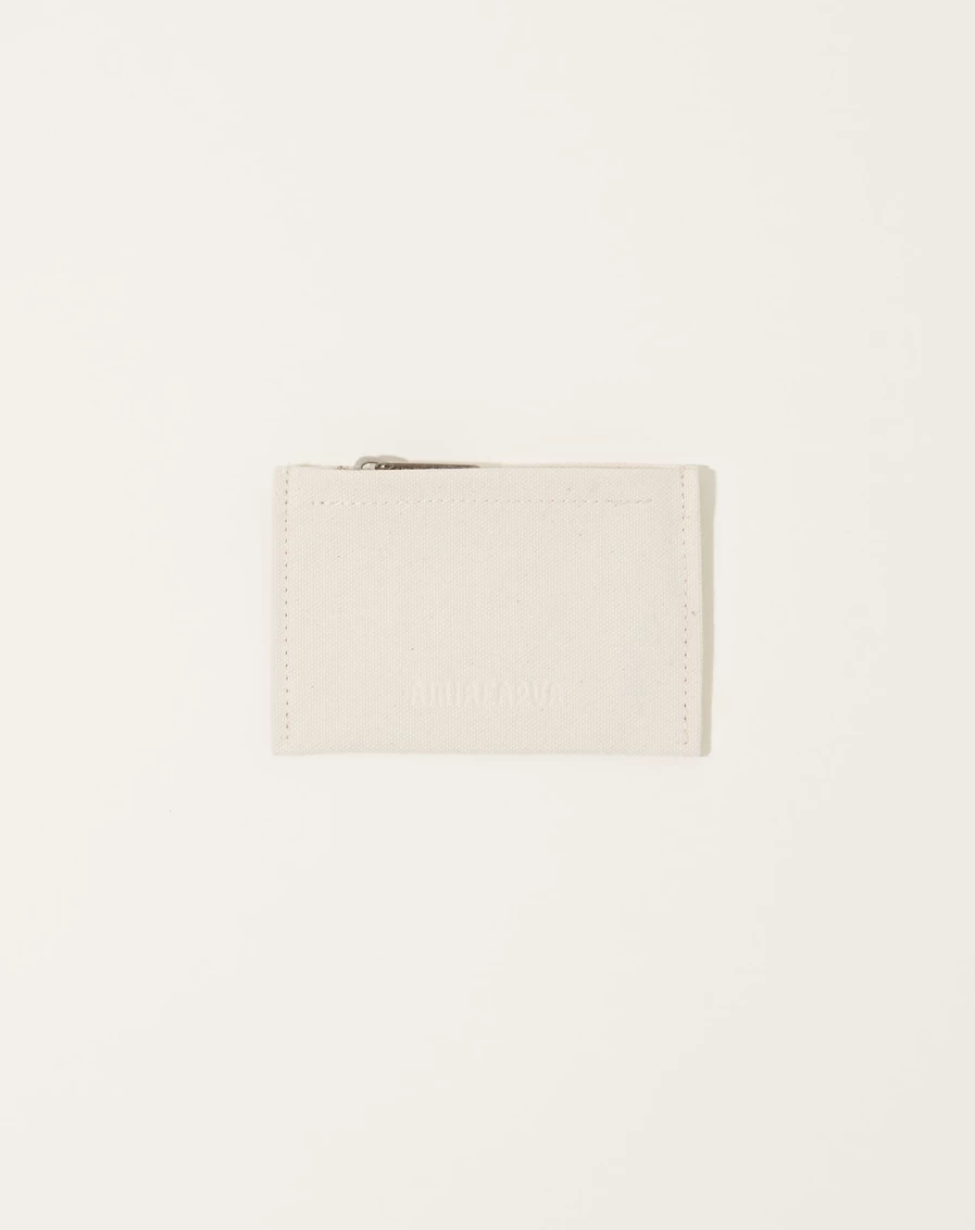 Amiacalva White Washed Canvas Pouch - Eco-Friendly & Stylish Carry All