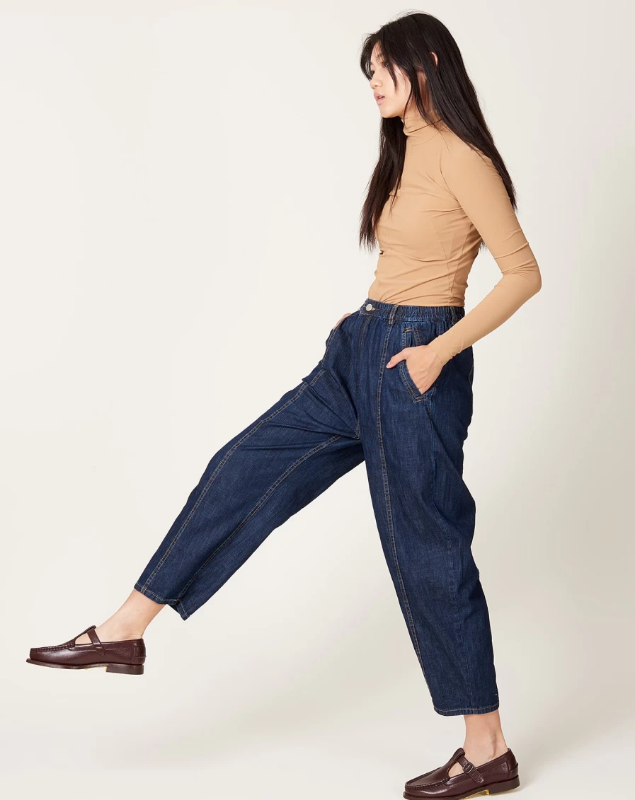Rachel Comey Lex Pant in Dark Indigo - Women's High-Waisted Trousers