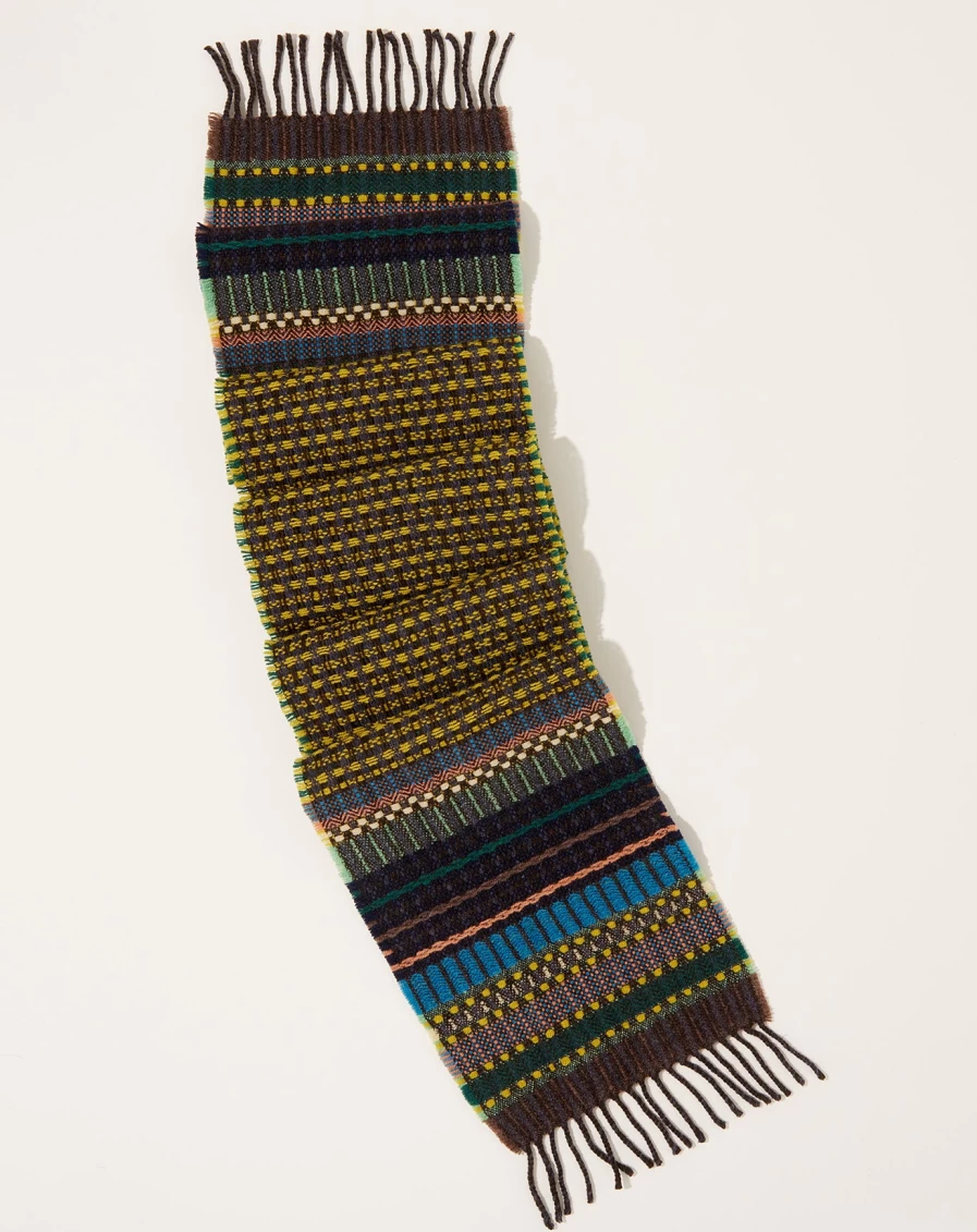 Wallace Sewell Fremont Parakeet Print Wool Silk Scarf