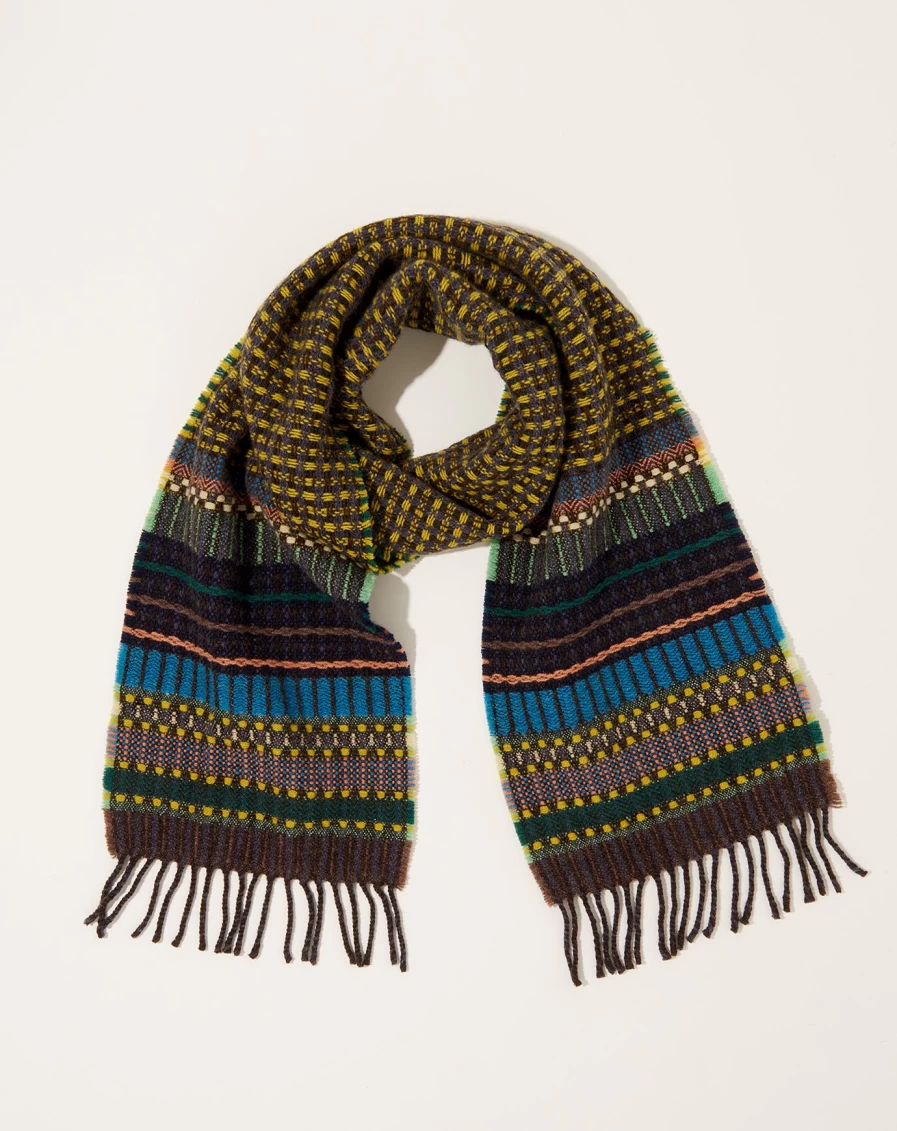 Wallace Sewell Fremont Parakeet Print Wool Silk Scarf