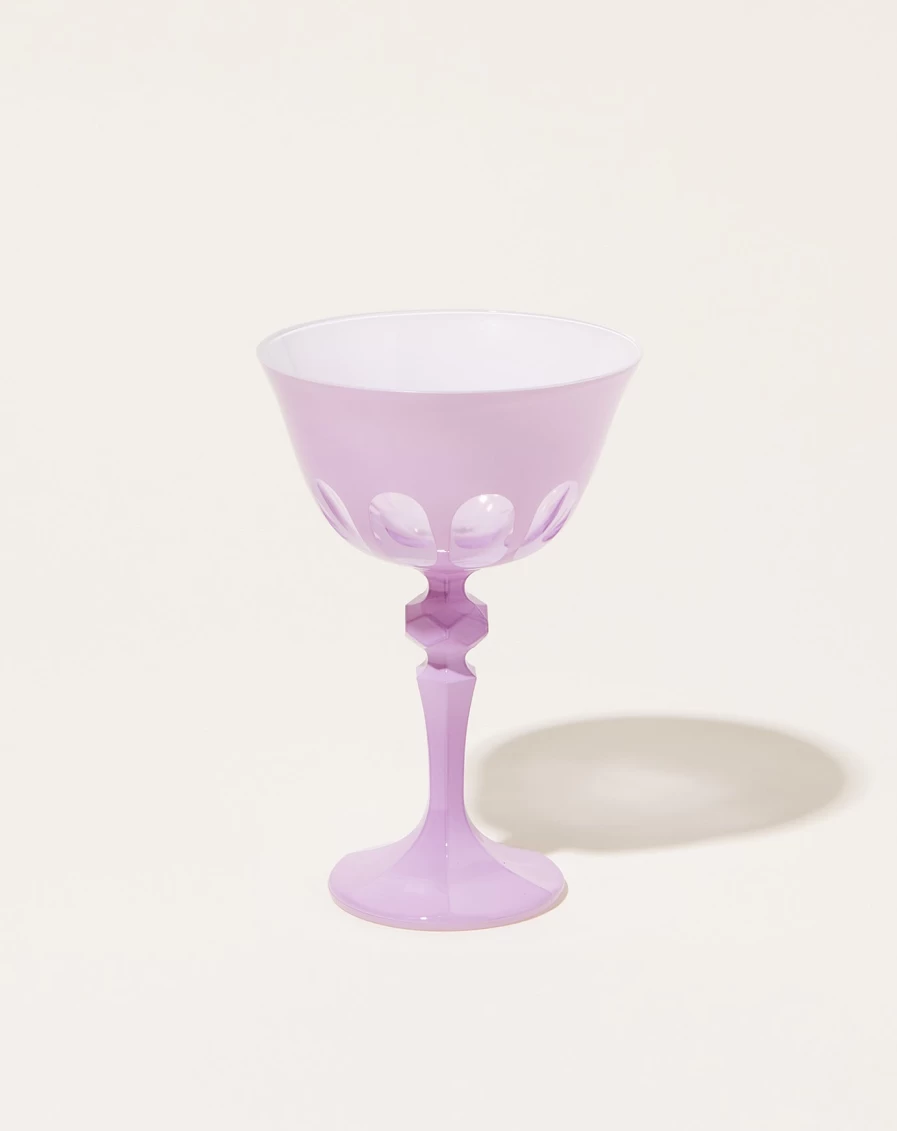 Sir Madam Rialto Lupine Glass Coupe Set - Elegant Drinkware Collection