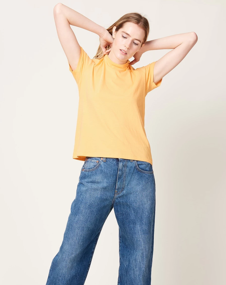 6397 Boys' Mini T-Shirt in Tangerine Orange - Comfortable Cotton Tee for Kids