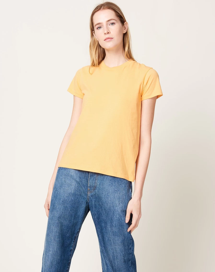 6397 Boys' Mini T-Shirt in Tangerine Orange - Comfortable Cotton Tee for Kids