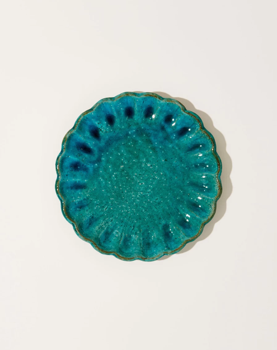 Malaika Scallop-Shaped Dessert Plates – Elegant Ceramic Serving Dish for Cake, Pastry, and Appetizers