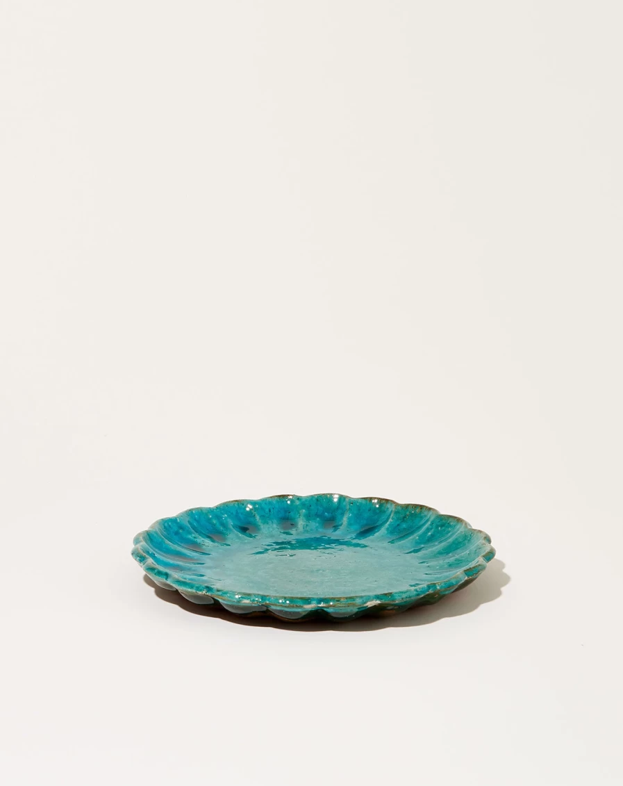 Malaika Scallop-Shaped Dessert Plates – Elegant Ceramic Serving Dish for Cake, Pastry, and Appetizers