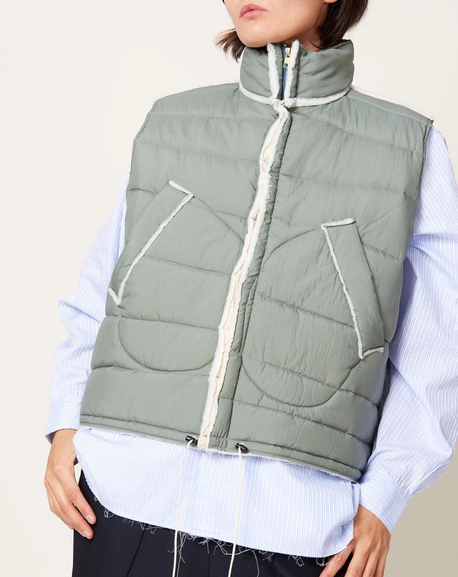 "Camiel Fortgens Green Body Warmer – Sustainable & Stylish Thermal Vest for Men & Women"