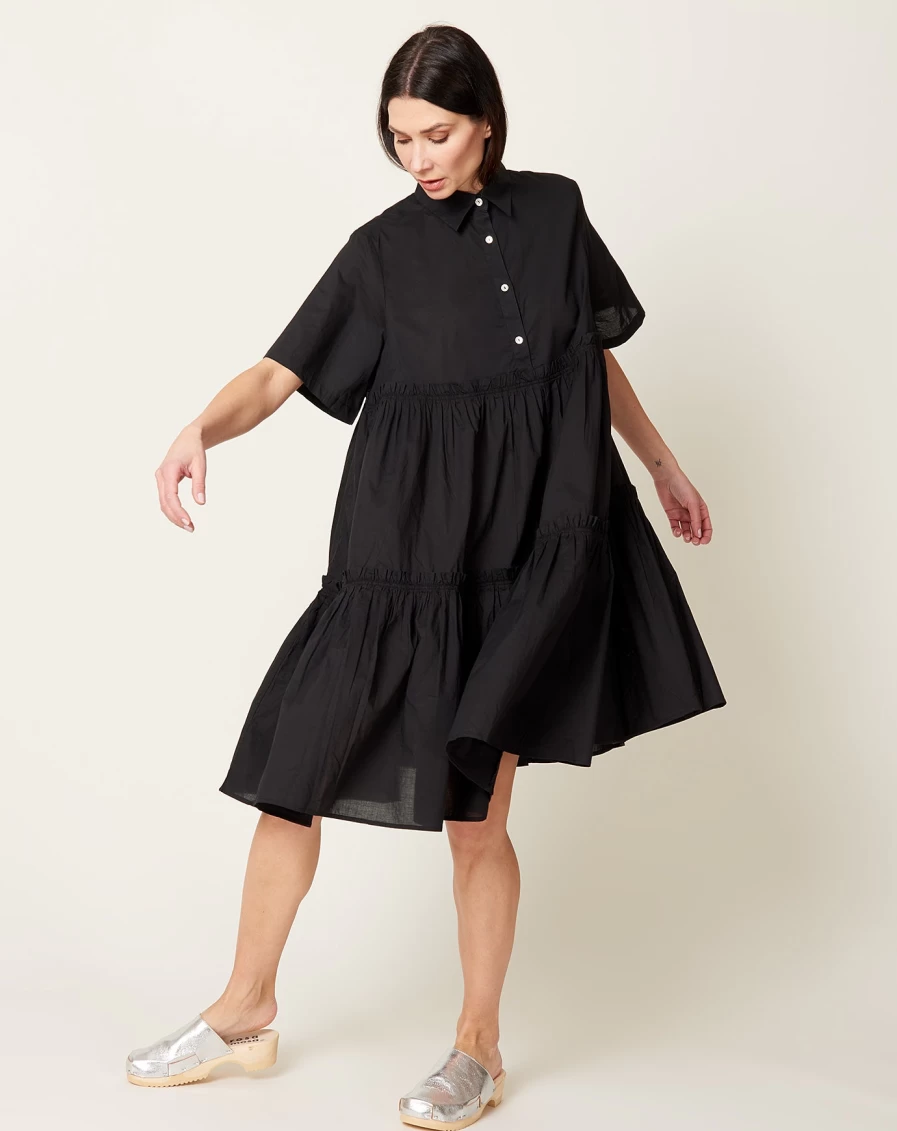 Kowtow Jesse Black Dress - Sustainable Organic Cotton Minimalist Women's Clothing