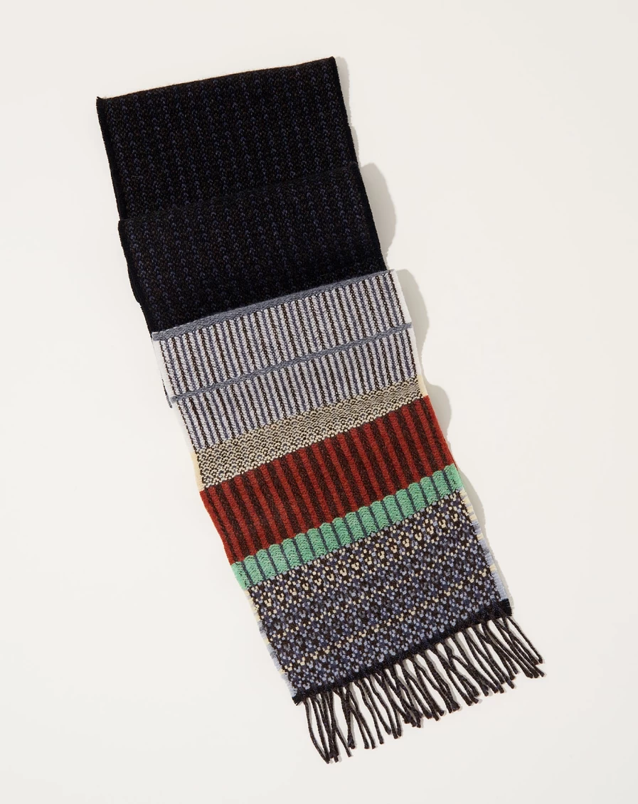 Wallace Sewell Anouilh Black Diffusion Scarf - Luxury Wool Wrap