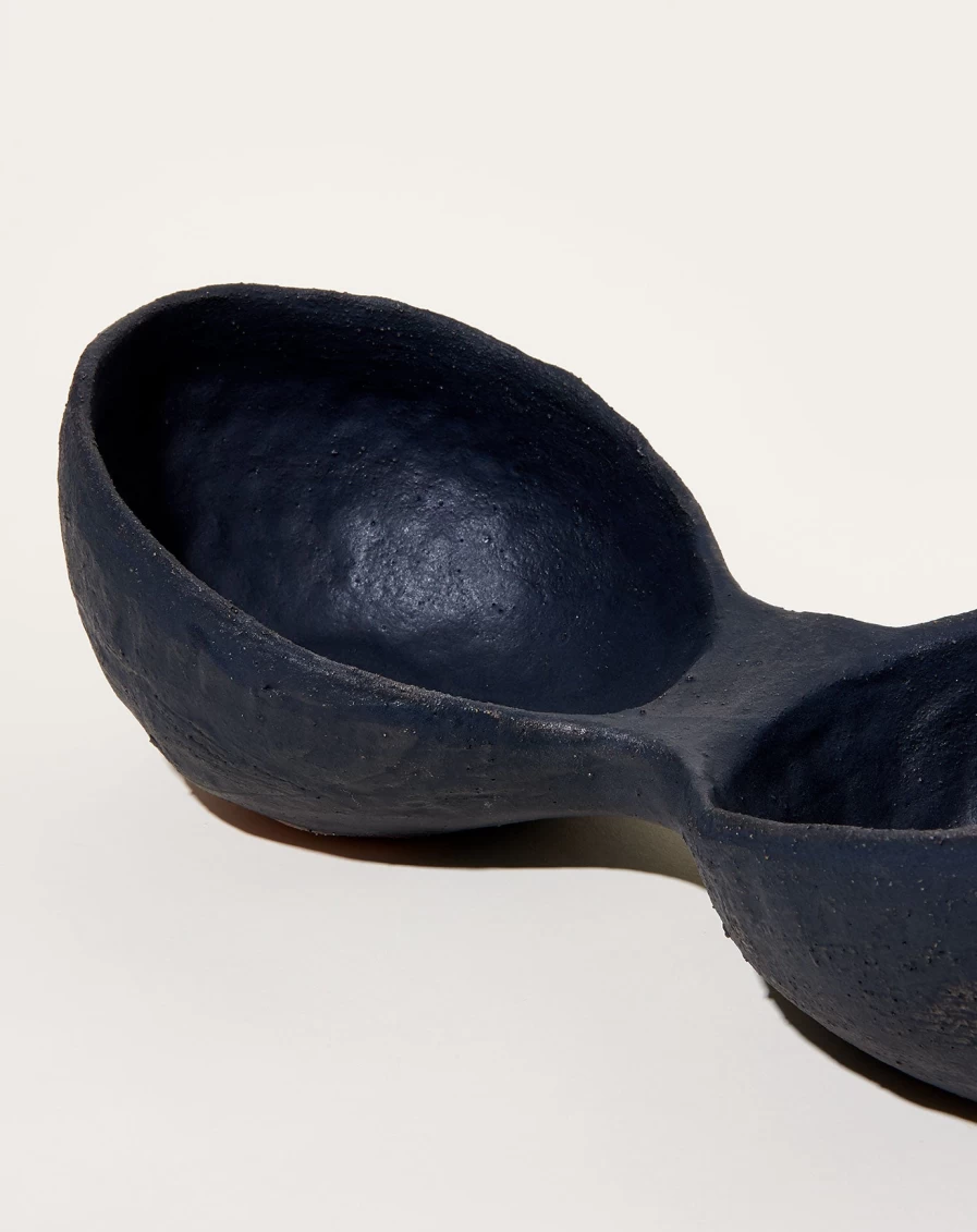 Nur Ceramics Matte Black Double Bowl - Modern Dual Sink Design for Stylish Bathrooms