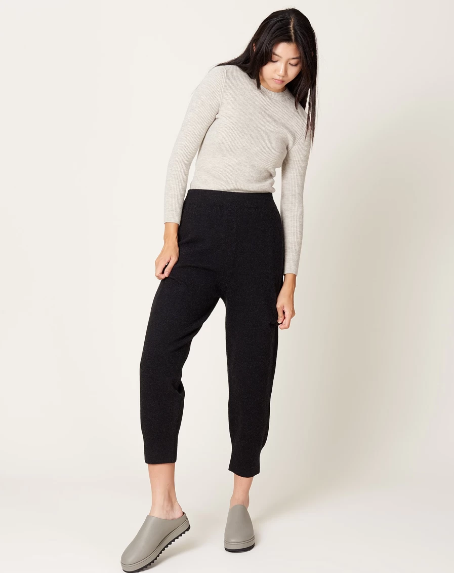 Lauren Manoogian Black Melange Base Pants - Premium Comfort & Style