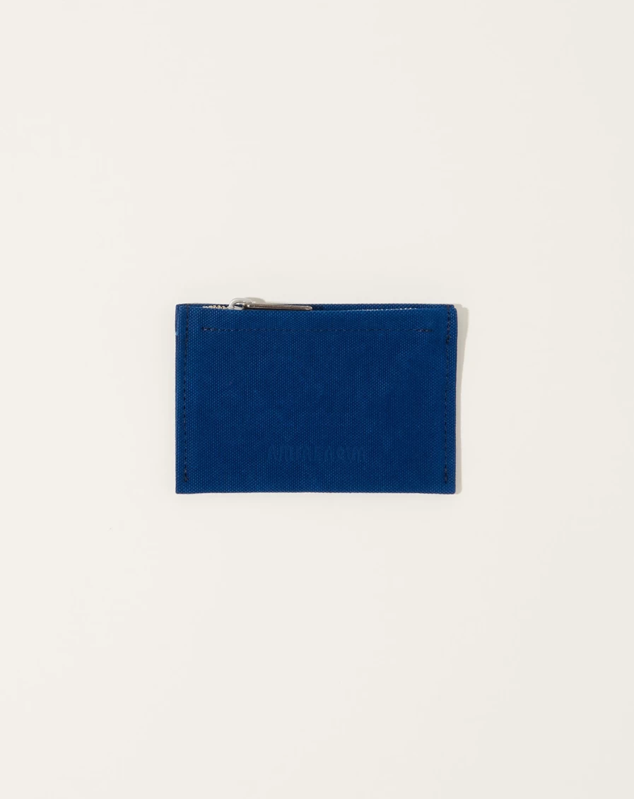 Amiacalva Blue Washed Canvas Pouch - Durable & Stylish Eco-Friendly Bag