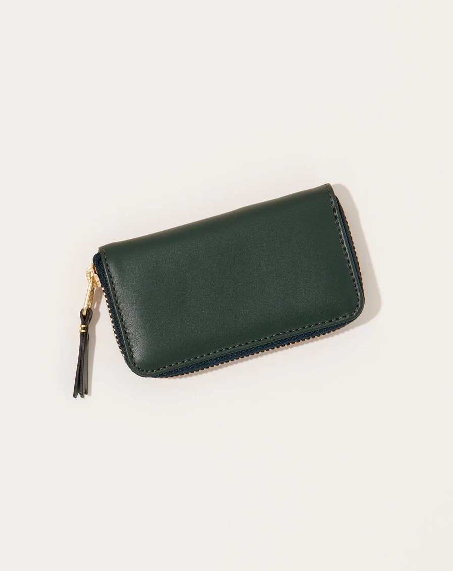 Comme des Garçons Classic Line Bottle Green Leather Wallet Coin Purse