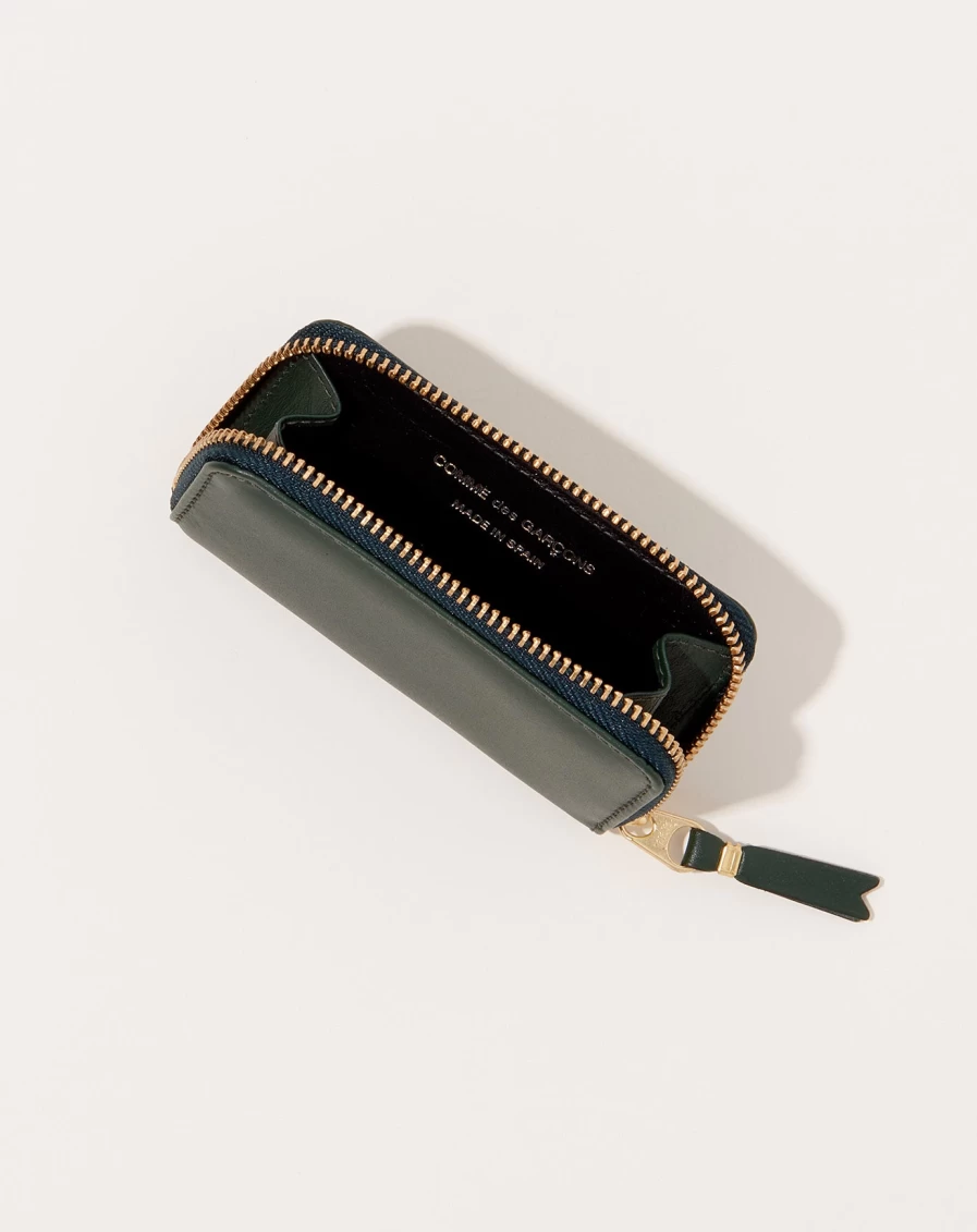 Comme des Garçons Classic Line Bottle Green Leather Wallet Coin Purse