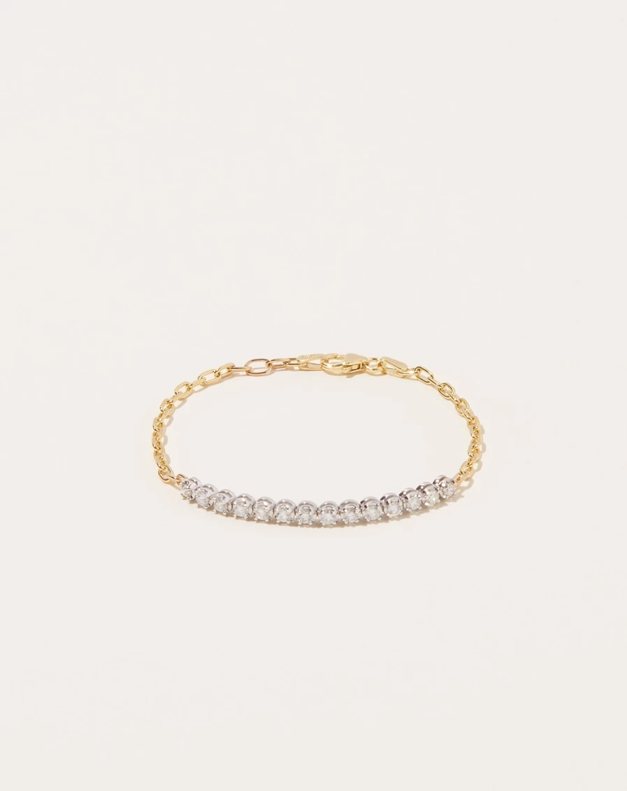 Selin Kent Simone 14K White & Yellow Gold Partial Tennis Bracelet for Women
