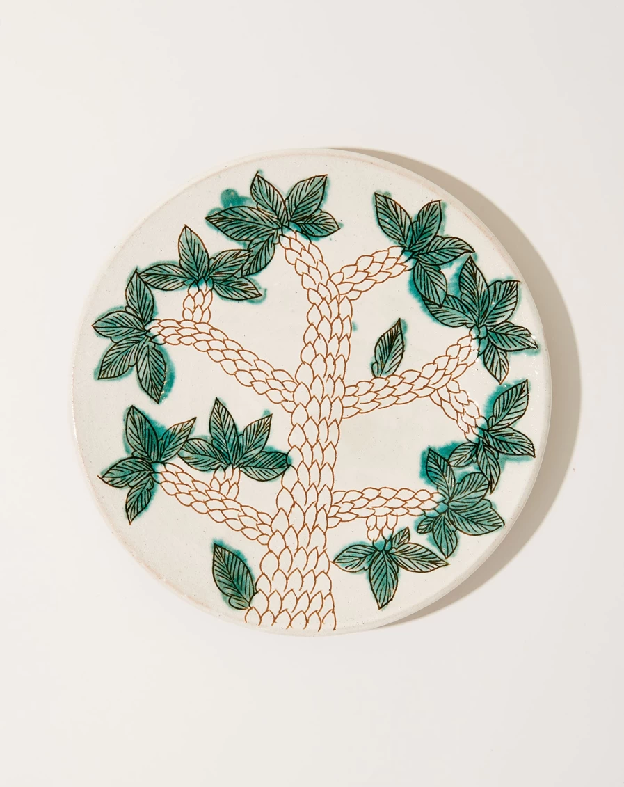Malaika Greenscape Platter - Eco-Friendly Bamboo Serving Tray for Stylish Entertaining