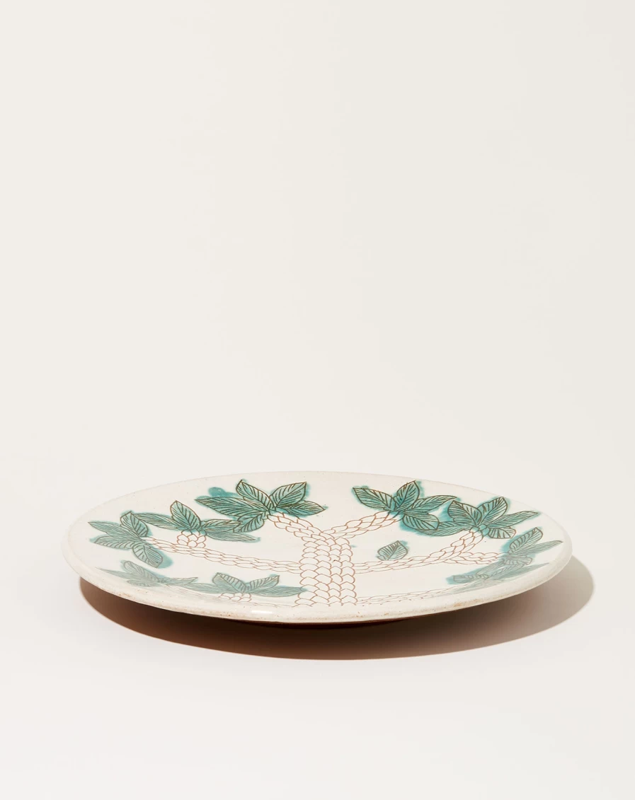 Malaika Greenscape Platter - Eco-Friendly Bamboo Serving Tray for Stylish Entertaining