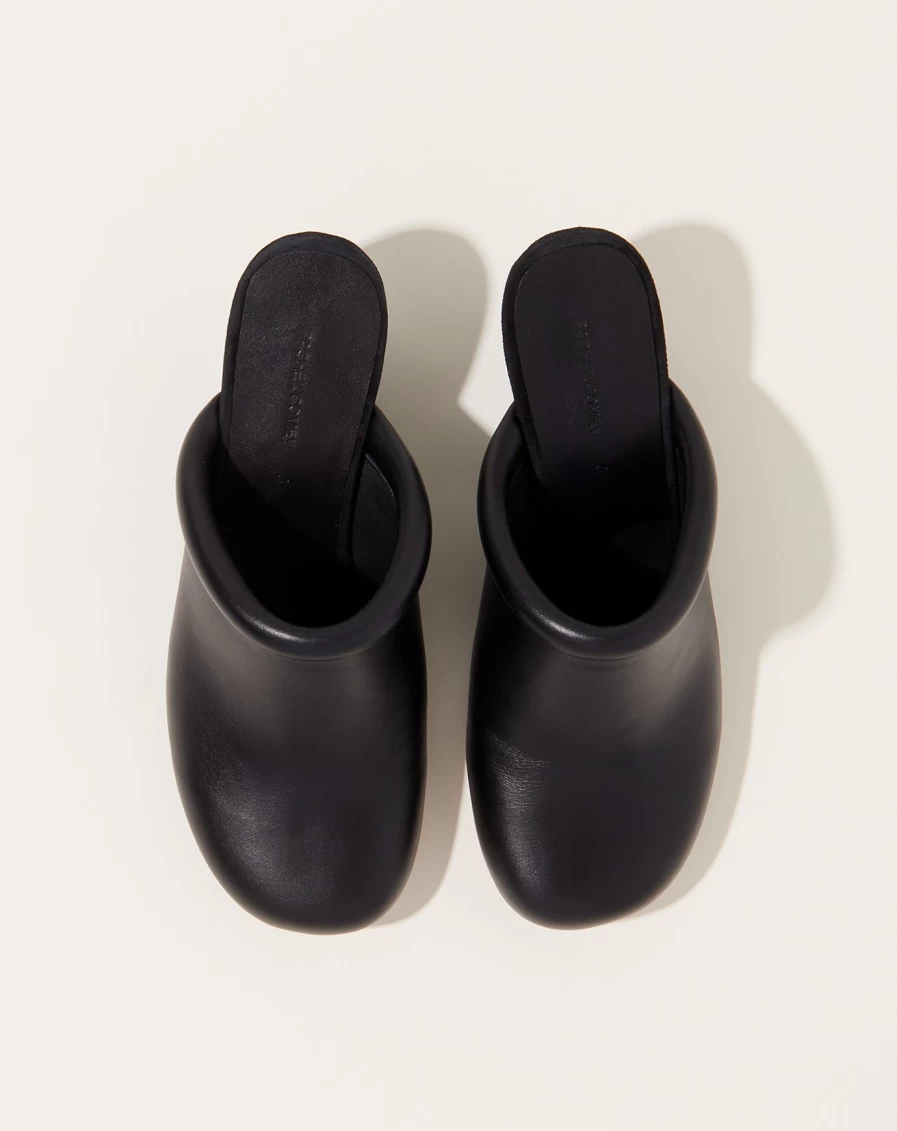 Rachel Comey Black Low Bully Wedge Sandals - Stylish & Comfortable Women's Shoes