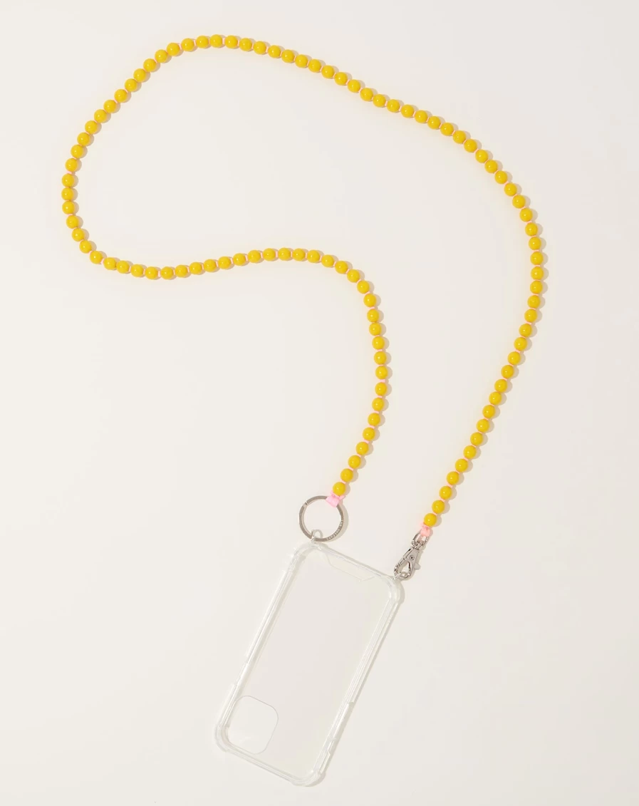 Ina Seifart Yellow Rose Gold iPhone Necklace - Handy Chain for Smartphones