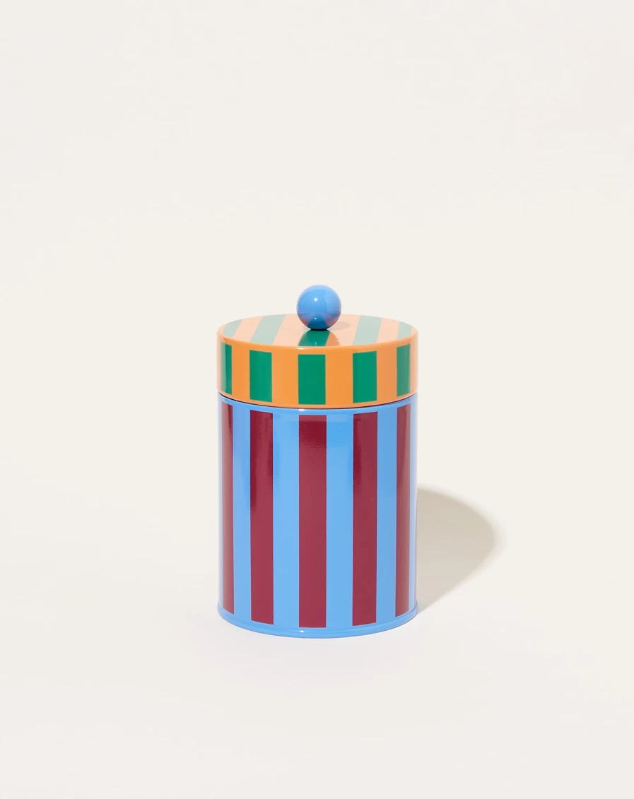 Dusen Dusen Medium Striped Canister - Stylish Storage Container for Home Decor