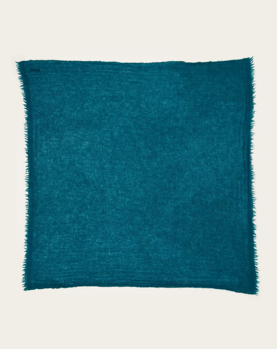 "Apuntob Dark Turquoise Cashmere Stole – Luxurious Soft Wrap for Women & Men"