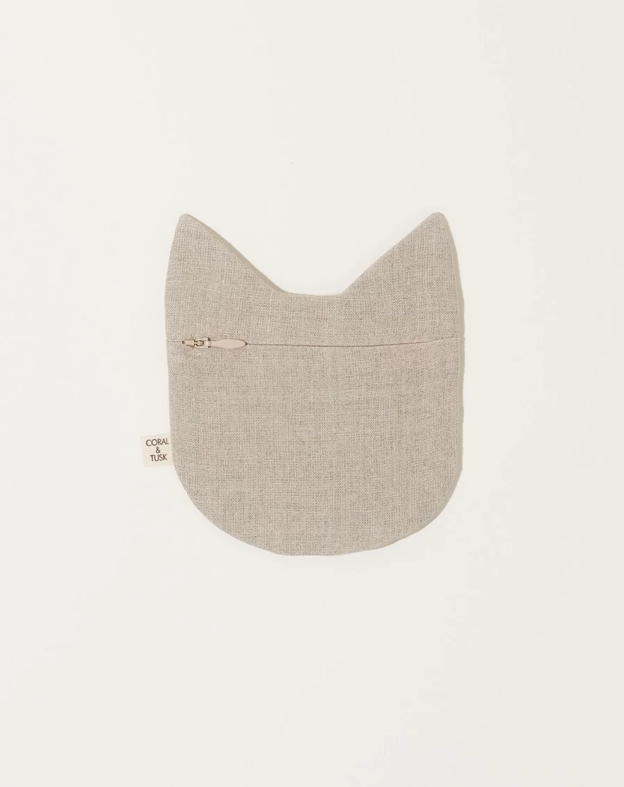 "Coral Tusk Black Cat Pouch - Stylish Feline-Themed Bag for Everyday Use"