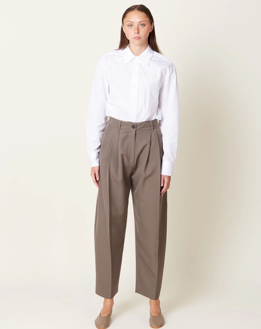 Studio Nicholson Acuna Wool Pant - Lightweight Tech Fabric in Reed Color