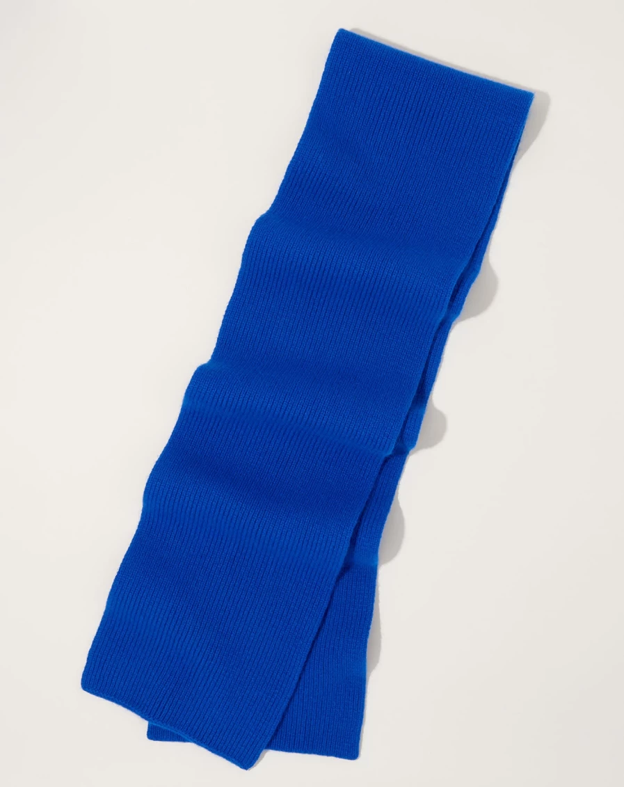 "Le Bonnet Royal Azure Silk Scarf – Luxurious Women’s Fashion Accessory"
