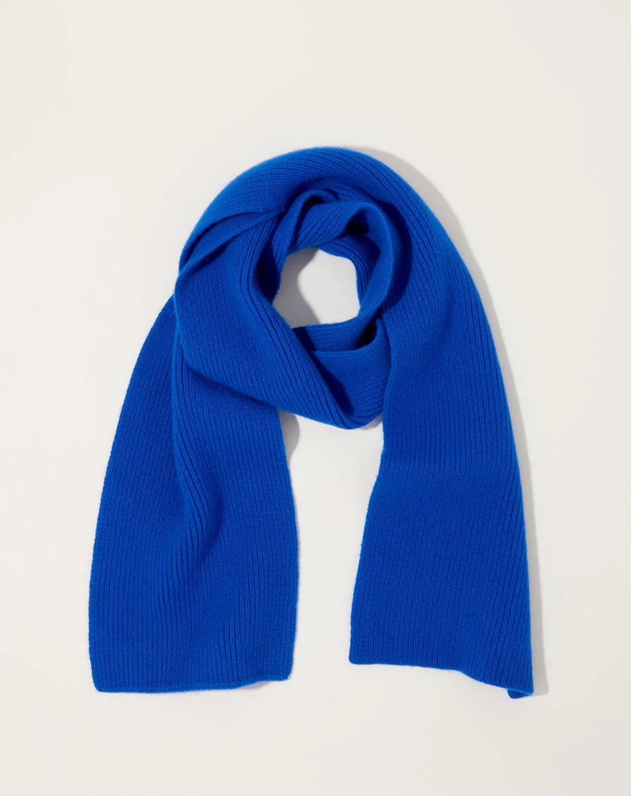 "Le Bonnet Royal Azure Silk Scarf – Luxurious Women’s Fashion Accessory"