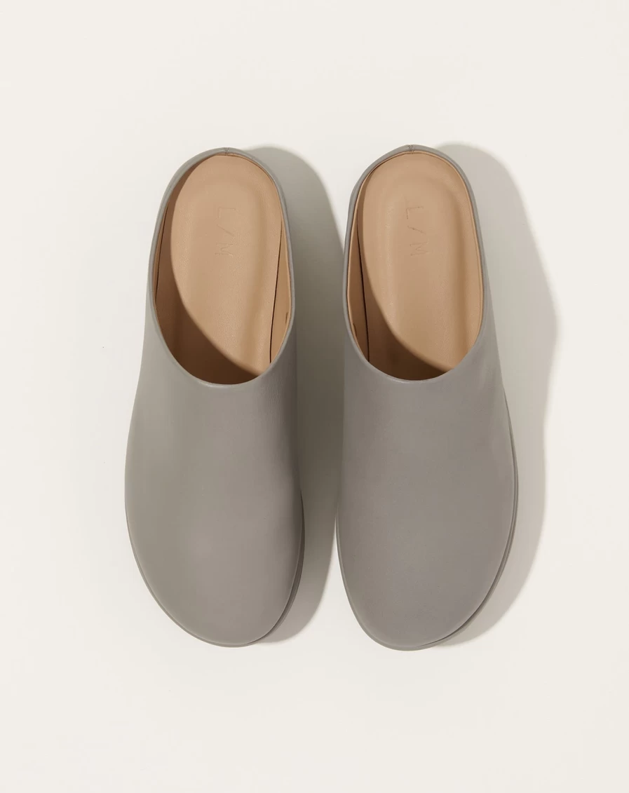 Lauren Manoogian Moto Mule Grey Paint Slip-On Loafers