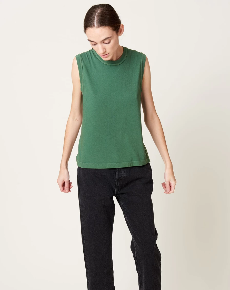 Raquel Allegra Kate Forest Print Tank Top