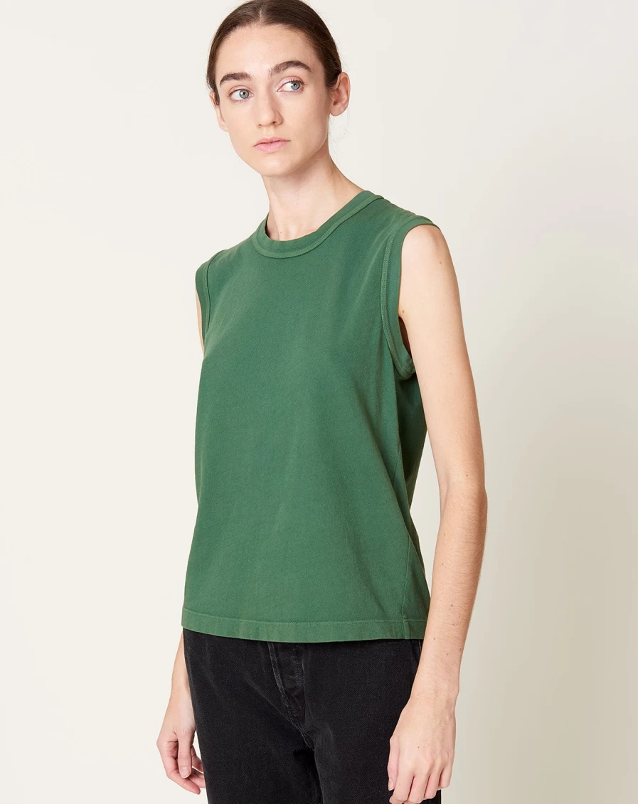Raquel Allegra Kate Forest Print Tank Top