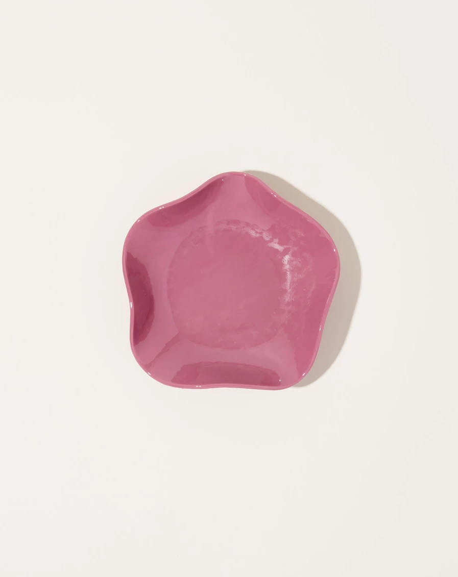 Sophie Lou Jacobsen Rose Small Petal Plate - Opaque Ceramic Tableware