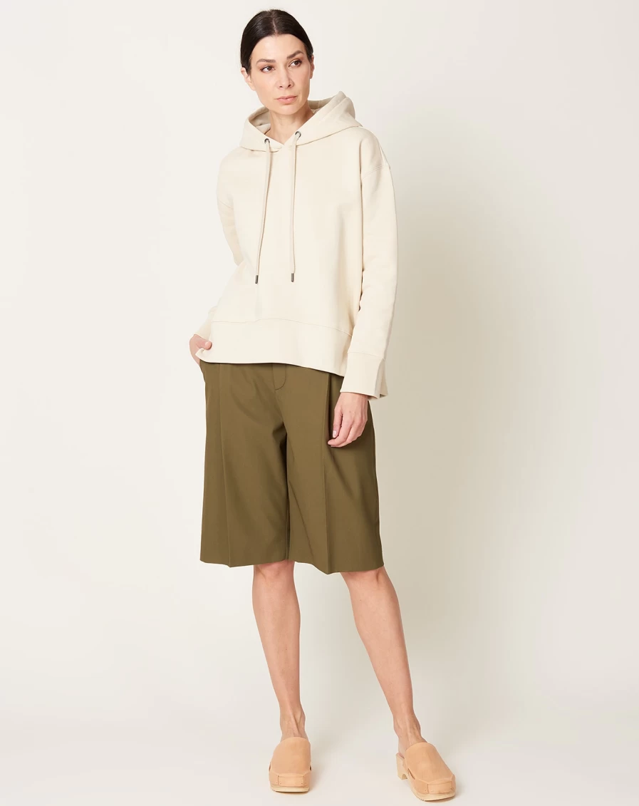 Maria McManus Loden Green Mid Rise Skater Shorts for Women - Comfortable Stretchy Fit