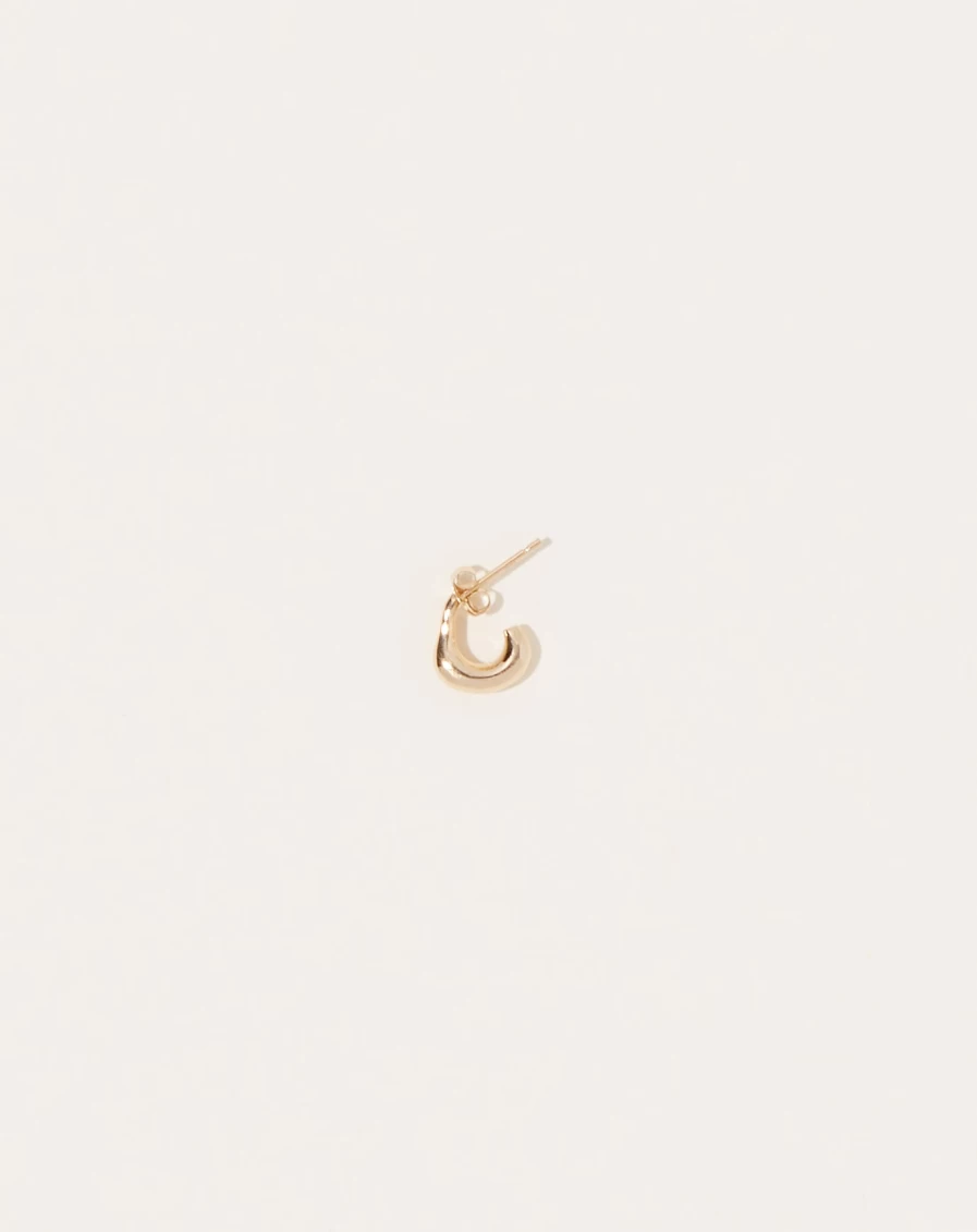 Quarry Locit Stud Earrings - Minimalist Hoop Earrings for Women, Sterling Silver Hypoallergenic Jewelry