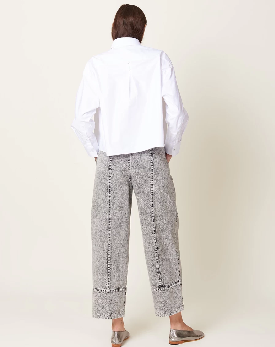 Rachel Comey Grey Acid Wash Vice Denim Pants for Women