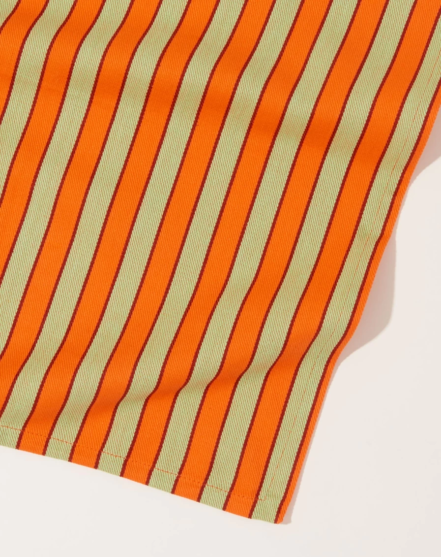 "Dusen Dusen Stripe Napkin In Pesto Green - Stylish Kitchen & Dining Linens"