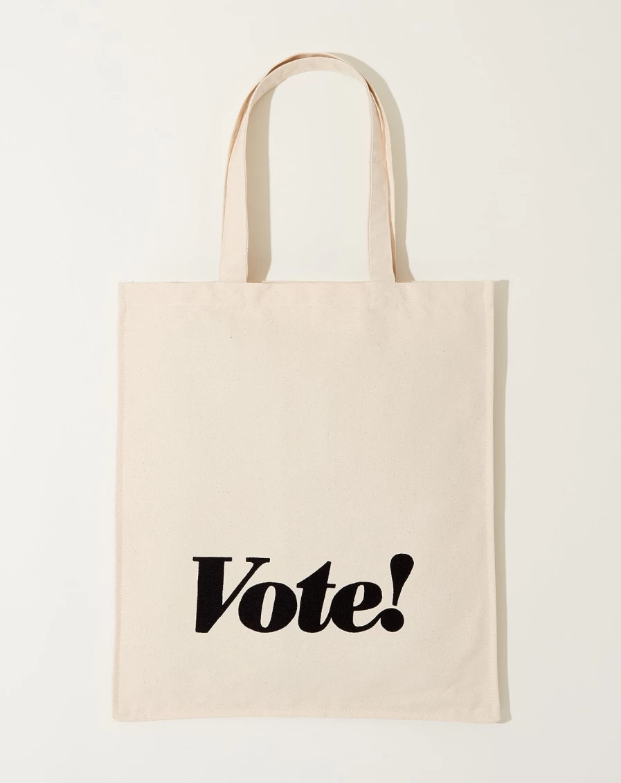"Sir Madam Vote Tote Bag - Stylish & Reusable Shopping Tote for Elections"